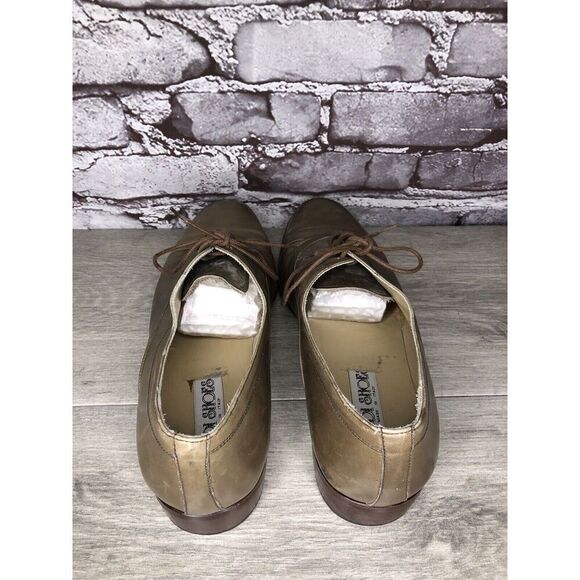 Rodi Taupe Leather Cap Toe Oxfords Lace Up Dress Shoes Men Sz 44EU/11M US - Picture 6 of 16